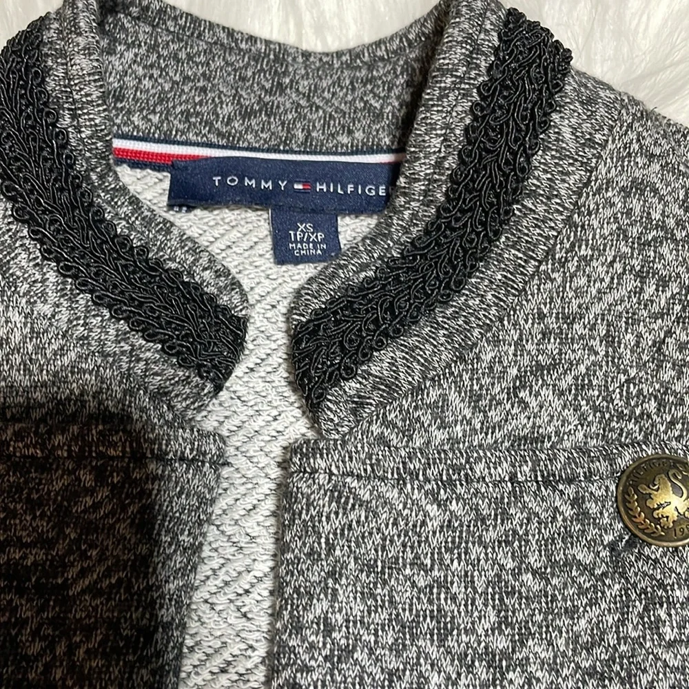 Tommy Hilfiger Military Style Jacket Black/Grey-xs-#0085 - Picture 4 of 10